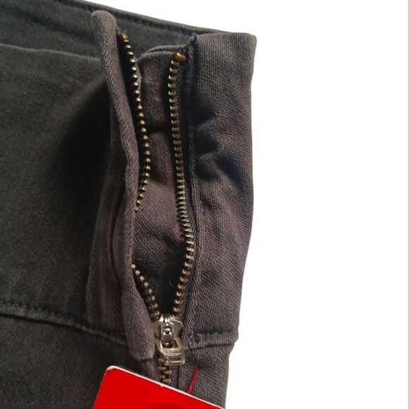 Spanx Denim Leggings Brownstone #2066 Shaping Built In Side Zip Full Coverage M - Picture 11 of 16